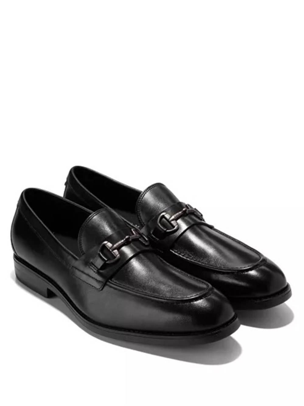 Cole Hana Black Leather Men's Harmon Grand Bit Loafers water resistant 8.5